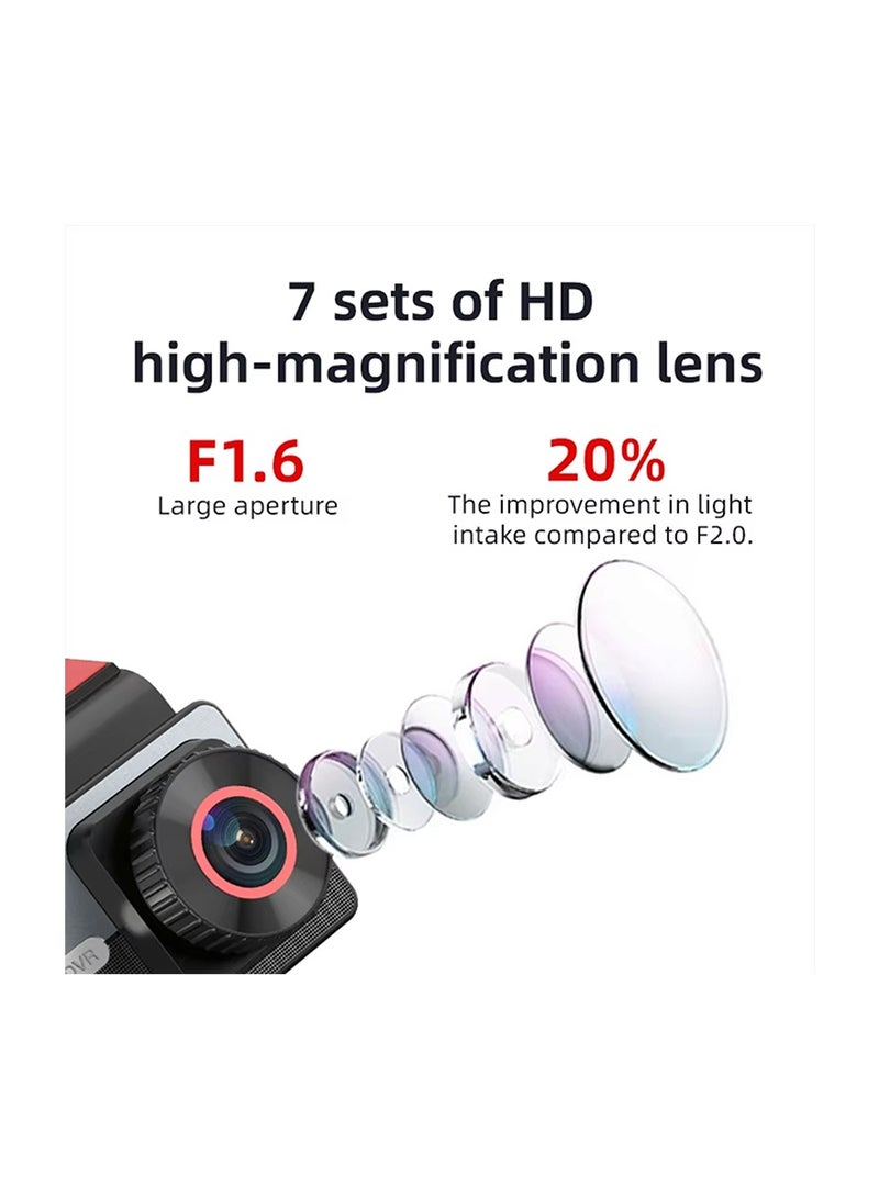 MR.SMART 4G Car DVR Dash Cam, 2K Front and 1080P Rear Camera, F1.6 Large Aperture, GPS, G-Sensor, Parking Monitoring, Dual Lens Dashboard Camera System - Image 5